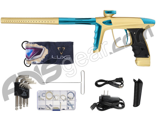 DLX Luxe Ice Paintball Gun - Dust Gold/Teal