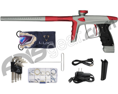 DLX Luxe Ice Paintball Gun - Dust Grey/Dust Red