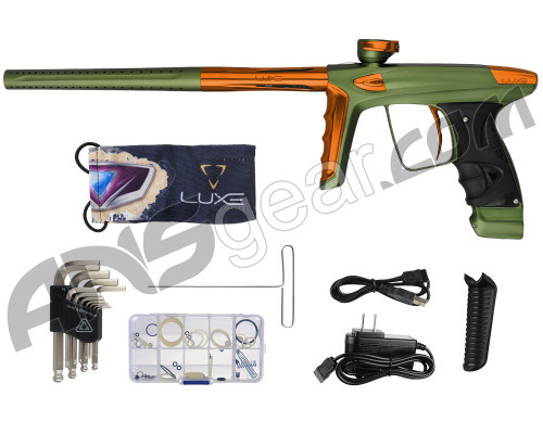 DLX Luxe Ice Paintball Gun - Dust Olive/Orange