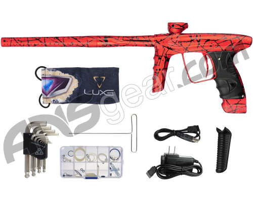 DLX Luxe Ice Paintball Gun - LE Red/Black Splash
