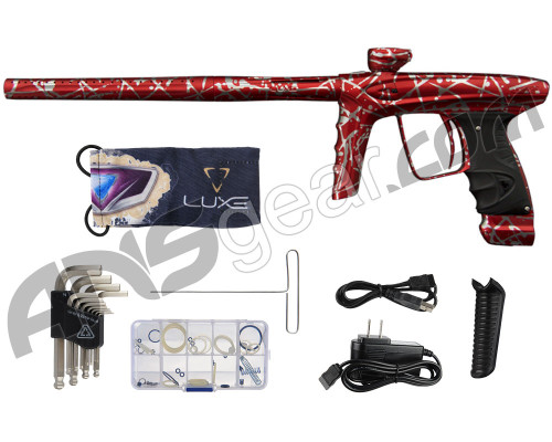 DLX Luxe Ice Paintball Gun - LE Red/Silver Splash