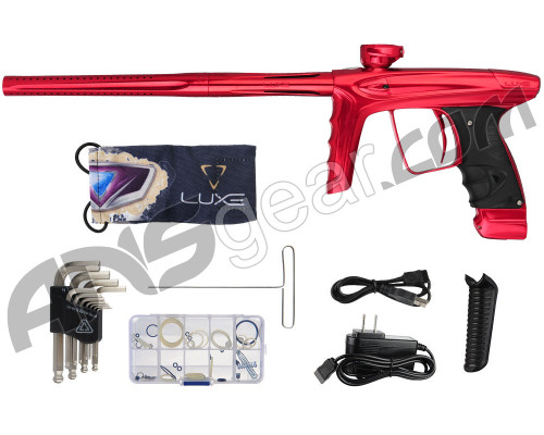 DLX Luxe Ice Paintball Gun w/ Freak XL Barrel - Red/Red