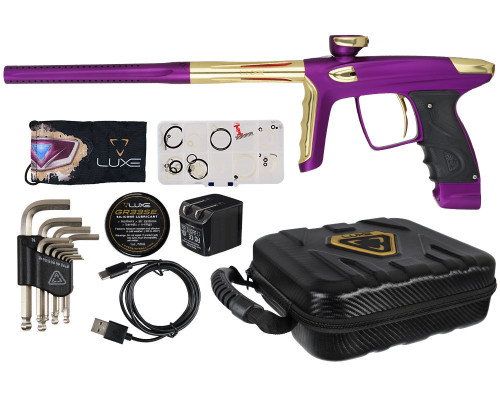 DLX Luxe TM40 Paintball Gun - Dust Purple/Polished Gold
