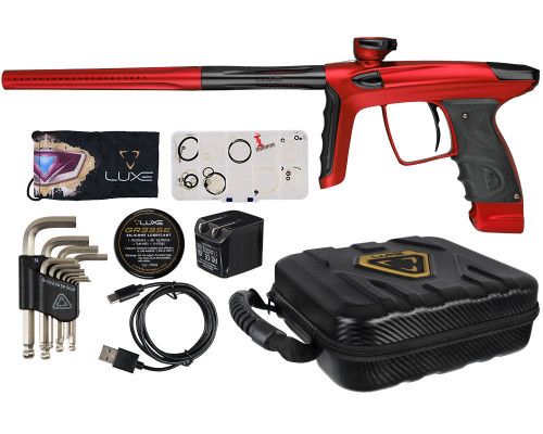 DLX Luxe TM40 Paintball Gun - Dust Red/Polished Black