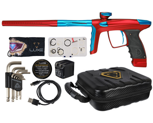 DLX Luxe TM40 Paintball Gun - Dust Red/Polished Teal