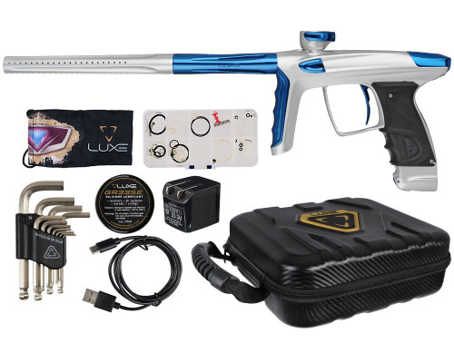 DLX Luxe TM40 Paintball Gun - Dust White/Polished Blue