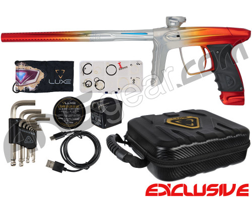 DLX Luxe TM40 Paintball Gun - Polished Clear/Orange Fade