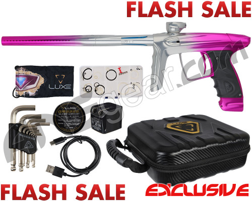 DLX Luxe TM40 Paintball Gun - Polished Clear/Pink Fade