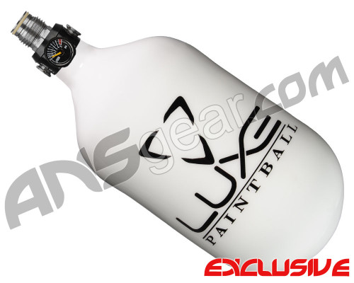 DLX Luxe CLS Carbon Fiber Air Tank - 68/4500 w/ First Strike Hero 2 Regulator - White/Black