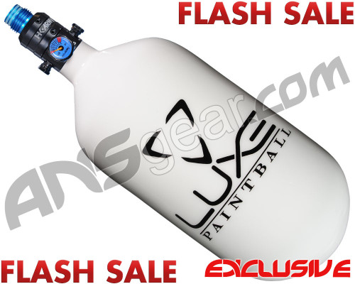 DLX Luxe CLS Carbon Fiber Air Tank - 80/4500 w/ HK Army Pro Adjustable Regulator - White/Black