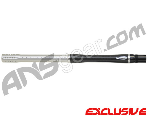 Dye Carbon Fiber 2 Piece Boomstick Barrel - Autococker Thread - 15" Length - .684 Bore - Dust Silver