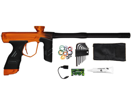 Dye DSR Paintball Gun - Black/Sunburst Orange Fade