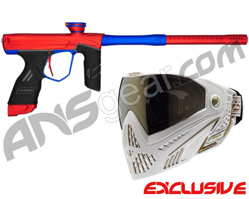 Dye DSR Gun w/ Free White/Gold Dye I5 Mask - Red/Cobalt