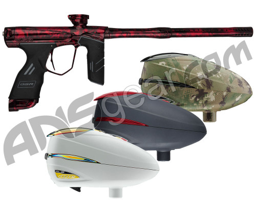 Dye DSR Paintball Gun With FREE Dye R2 Rotor Loader - Acid Wash Red