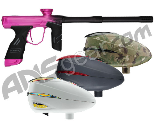 Dye DSR Paintball Gun With FREE Dye R2 Rotor Loader - Black/Dust Pink Fade