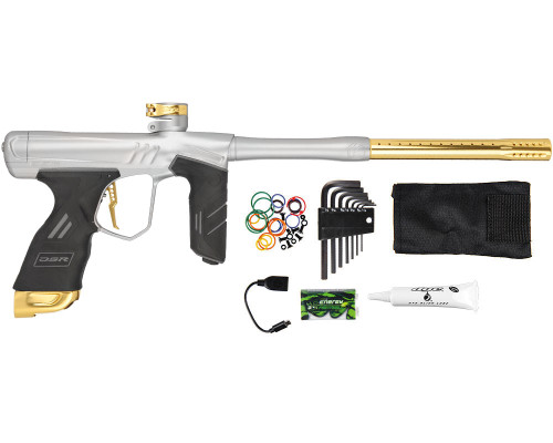 Dye DSR+ Paintball Gun - Dust Silver/Gold