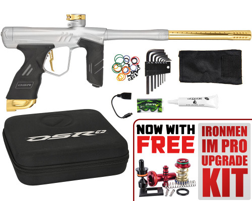 Dye DSR+ Paintball Gun - Dust Silver/Gold