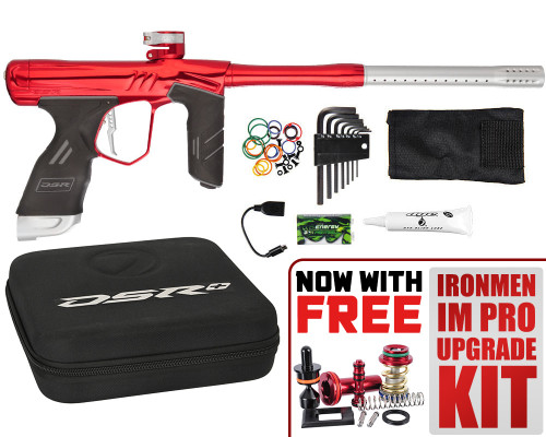 Dye DSR+ Paintball Gun - Red/Dust Silver
