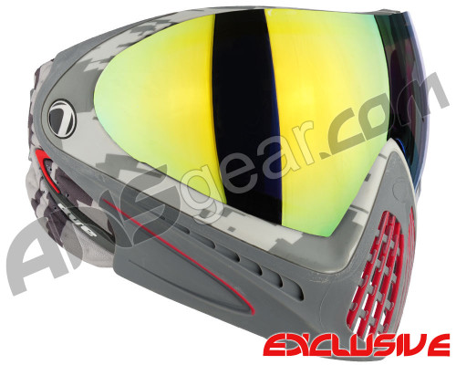 Dye Invision I4 Pro Mask - Airstrike Red w/ Dyetanium Northern Lights Lens