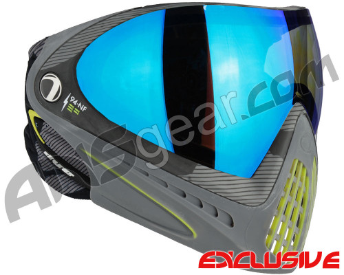 Dye Invision I4 Pro Mask - Bomber Lime w/ Dyetanium Blue Ice Lens