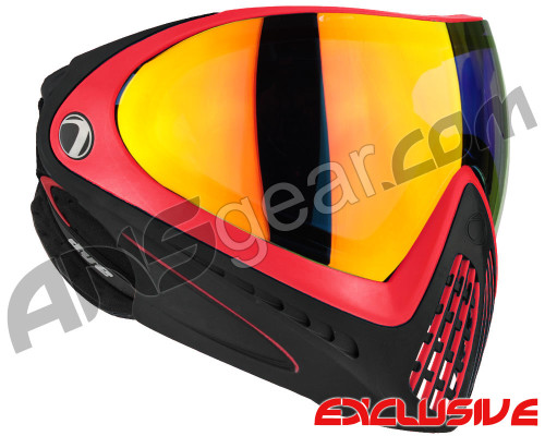 Dye Invision I4 Pro Mask - Red w/ Dyetanium Bronze Fire Lens