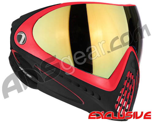 Dye Invision I4 Pro Mask - Red w/ Dyetanium Faded Bronze Sunrise Lens