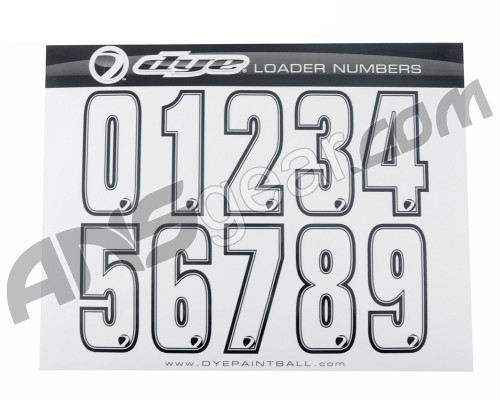 Dye Loader Number Sticker