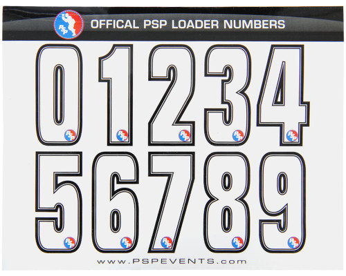 Dye PSP Loader Number Sticker Sheet