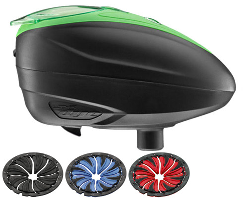 Dye LTR Paintball Loader w/ Quick Feed - Black/Lime