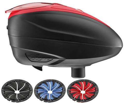 Dye LTR Paintball Loader w/ Quick Feed - Black/Red