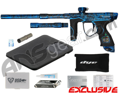 Dye M3s Paintball Gun - Polished Acid Wash Blue