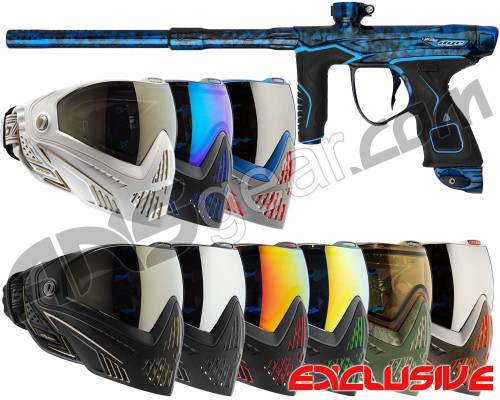 Dye M3s Gun w/ FREE Dye I5 Mask - Polished Acid Wash Blue