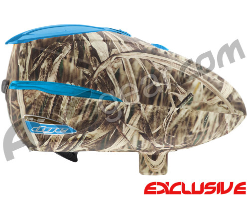 Dye Rotor R2 Paintball Loader - Backwoods/Cyan