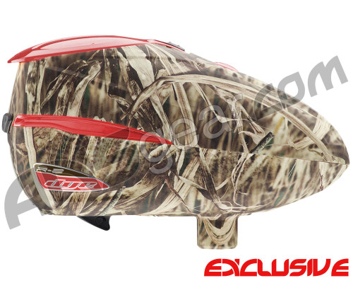 Dye Rotor R2 Paintball Loader - Backwoods/Red