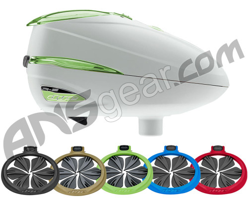 Dye Rotor R2 Paintball Loader With Free R2 Quick Feed - Arctic/Lime