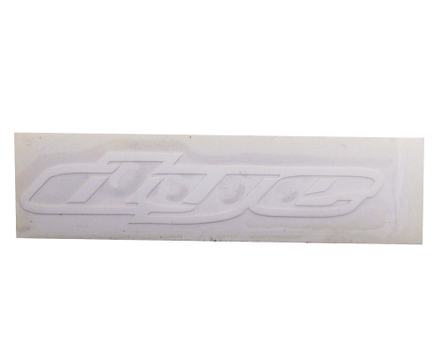 Dye Paintball Sticker Text - White