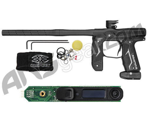 Empire Axe 2.0 Paintball Gun w/ FREE Redline OLED Upgrade Board - Dust Black/Dust Black