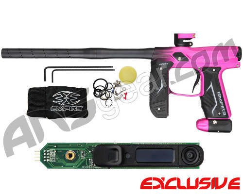 Empire Axe 2.0 Paintball Gun w/ FREE Redline OLED Upgrade Board - Fade Dust Black/Dust Pink