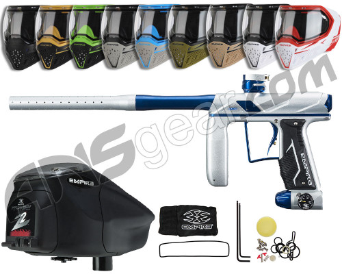 Empire Axe Pro, EVS & Z2 Package Kit - Dust Silver/Polished Blue