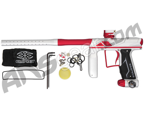 Empire Axe Pro Paintball Gun - Dust Silver/Dust Red