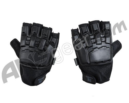 Empire Battle Tested Hard Back Fingerless Paintball Gloves