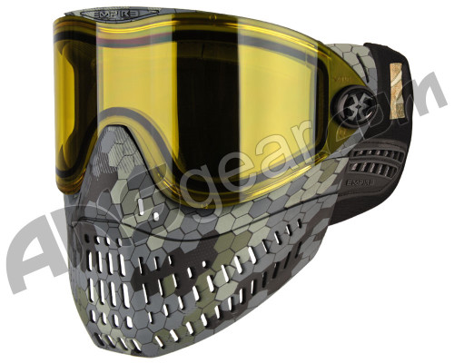 Empire E-Flex Paintball Mask - Hex Camo w/ Yellow Lens