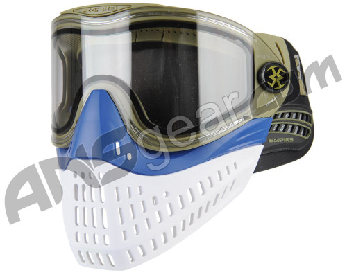 Empire E-Flex Paintball Mask - Olive/Blue/White