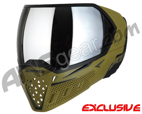 Empire EVS Paintball Mask - Olive/Black w/ Silver Mirror Lens