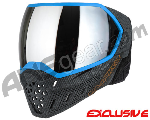 Empire EVS Paintball Mask - SE Weave Blue w/ Silver Mirror Lens