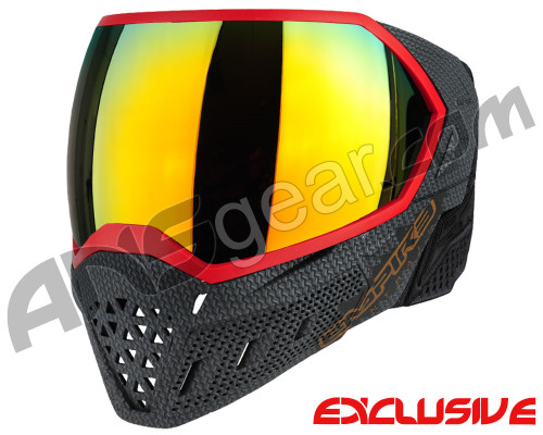 Empire EVS Paintball Mask - SE Weave Red w/ Fire Lens