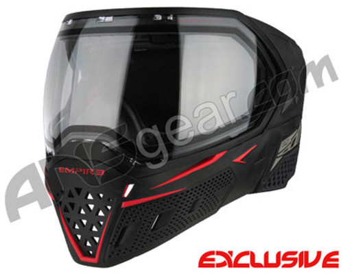 Empire EVS Paintball Mask - Black/Red w/ Clear Lens (21729)