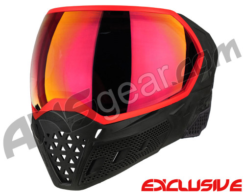 Empire EVS Paintball Mask - Stealth/Red w/ Sunset Lens