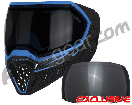Empire EVS Paintball Mask w/ FREE Additional Smoke Lens - Black/Blue