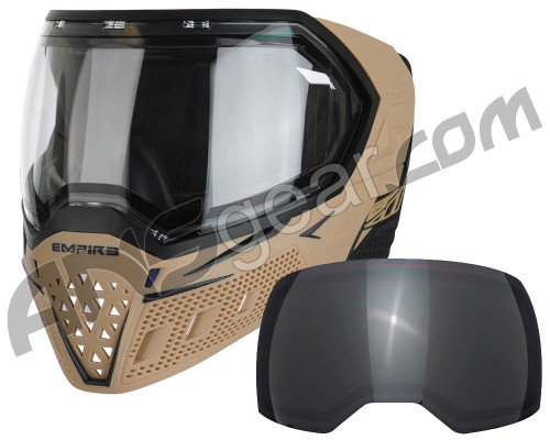 Empire EVS Paintball Mask w/ FREE Additional Smoke Lens - Tan/Black